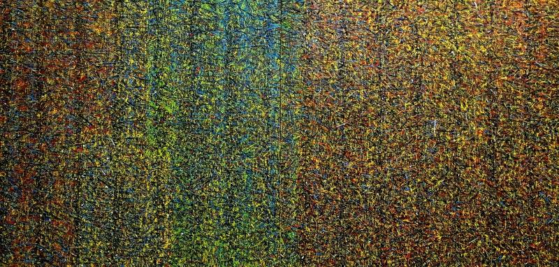 Abstract oil painting titled 'Untitled 5', 48x96 inches, by artist Suraj Lohar on Canvas