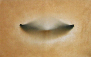 Untitled 5 (The Intimate Gaze) by Promod Gaikwad, Original Oil Abstract Painting on Canvas, X-Large Horizontal Wall Art