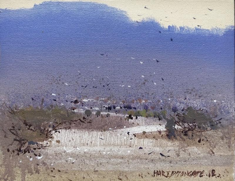 Landscape acrylic painting titled 'Untitled 5', 10x12 inches, by artist Hari Dhongade on Canvas