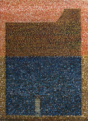 contemporary oil painting titled 'Untitled 6', 48x36 inches, by artist Kuldeep Karagaonkar on Canvas