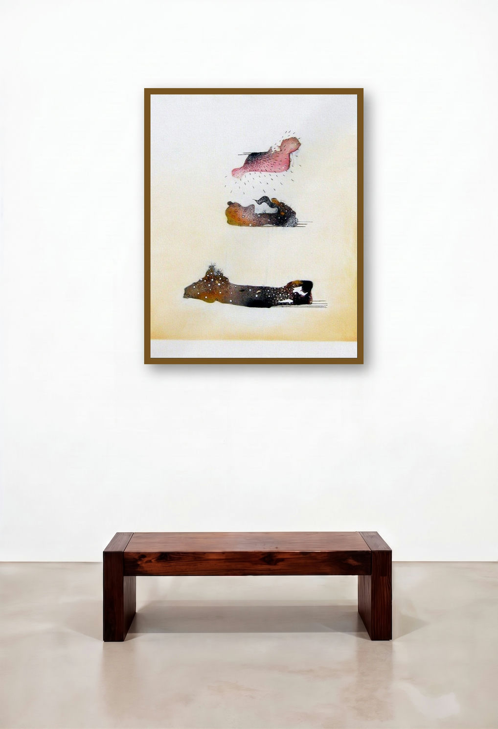 Untitled 6 (Ephemeral Dance: An Abstract Composition in Ink and Wash)