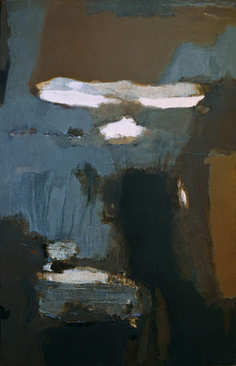 Abstract acrylic painting titled 'Untitled 6', 66x42 inches, by artist Vikas Malhara on Canvas