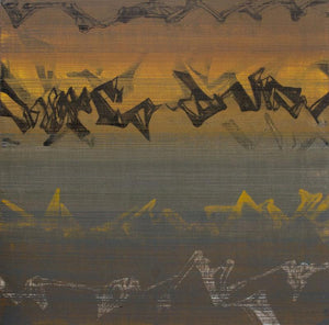 Abstract acrylic painting titled 'Untitled 6', 48x48 inches, by artist Chandan Bhowmick on Canvas