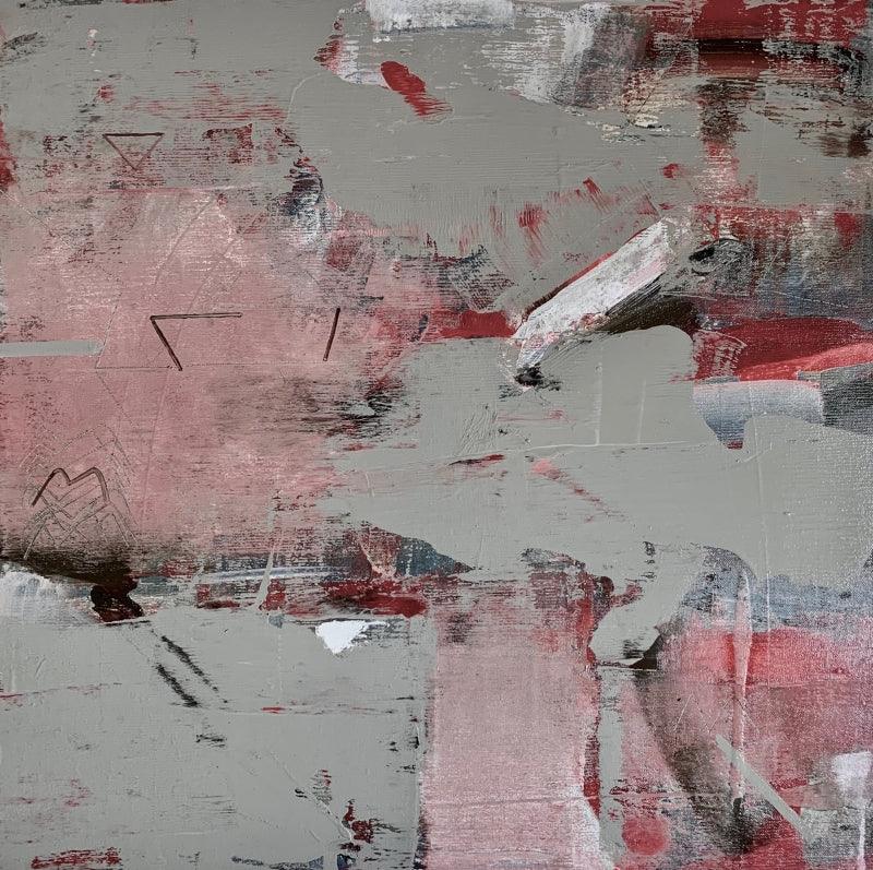 Abstract oil painting titled 'Untitled 6', 24x24 inches, by artist Harshit Bondre on Canvas