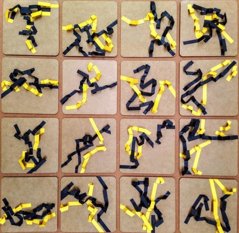 Abstract mixed media painting titled 'Untitled 6', 18x18 inches, by artist Ganesh Selvaraj on Vinyl Board