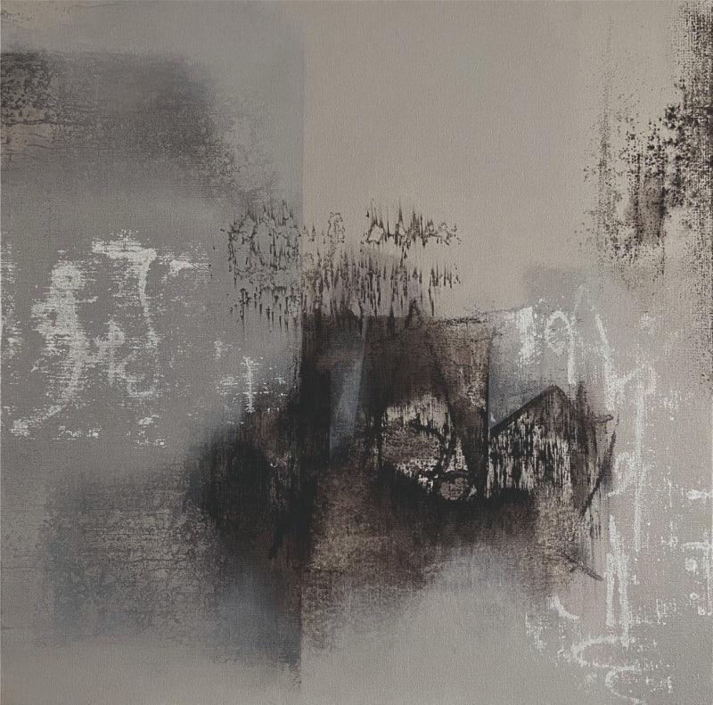 Abstract acrylic painting titled 'Untitled 6', 24x24 inches, by artist Shilpa Nikam on Canvas