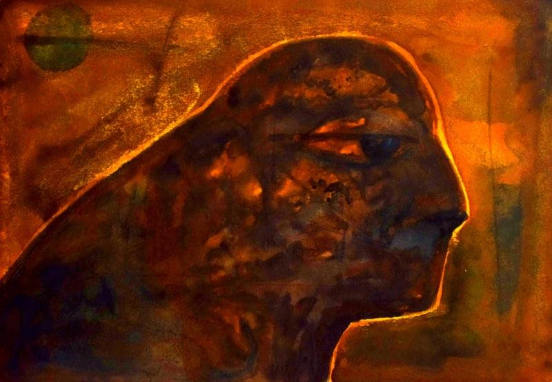 contemporary ink drawing titled 'Untitled 7', 8x14 inches, by artist Umesh Bhoi on Paper