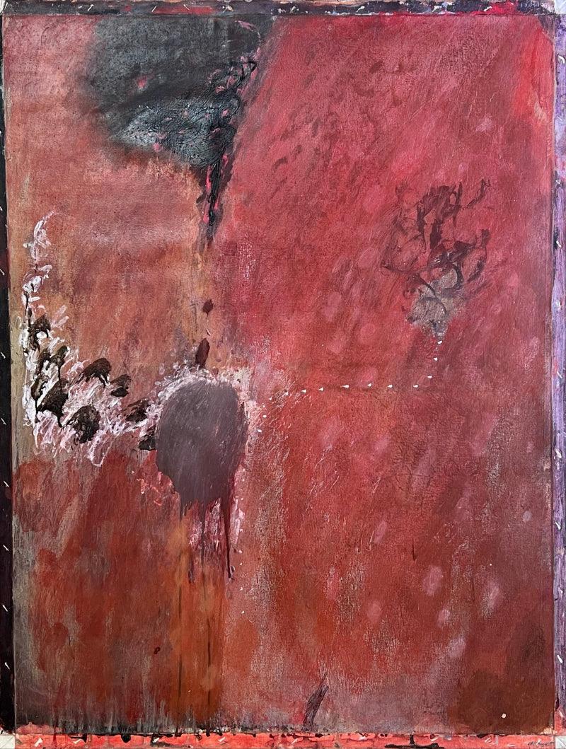 Abstract acrylic painting titled 'Untitled 7', 48x36 inches, by artist Sanjay Sawant on Canvas