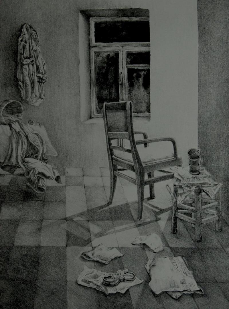 Still-life printmaking titled 'Untitled 7', 14x12 inches, by artist Ankita Daulatabadkar on Paper