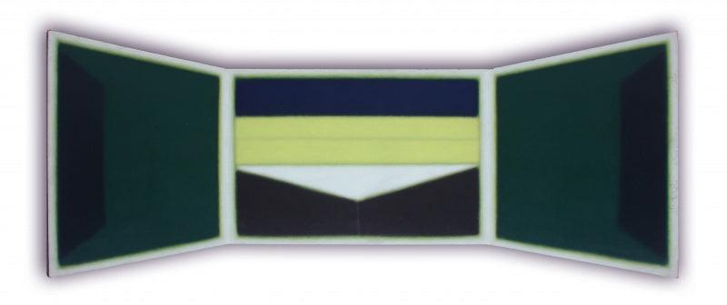 Abstract acrylic painting titled 'Untitled 7', 30x84 inches, by artist Sandip M on Canvas