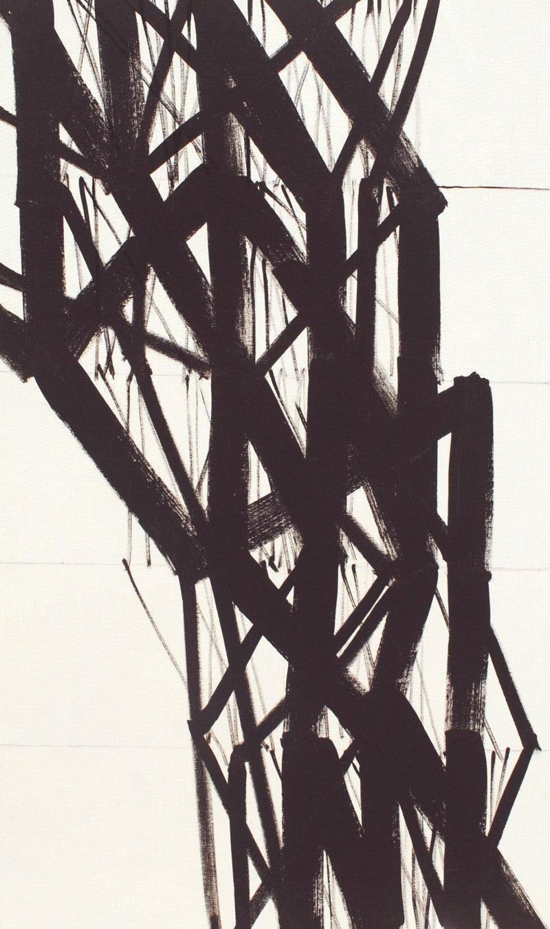 Abstract acrylic painting titled 'Untitled 7', 60x36 inches, by artist Girish Udkude on Canvas