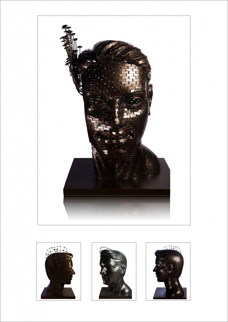 Figurative sculpture titled 'Untitled 7', 78x48x36 inches, by artist Prabhakar Singh on Iron