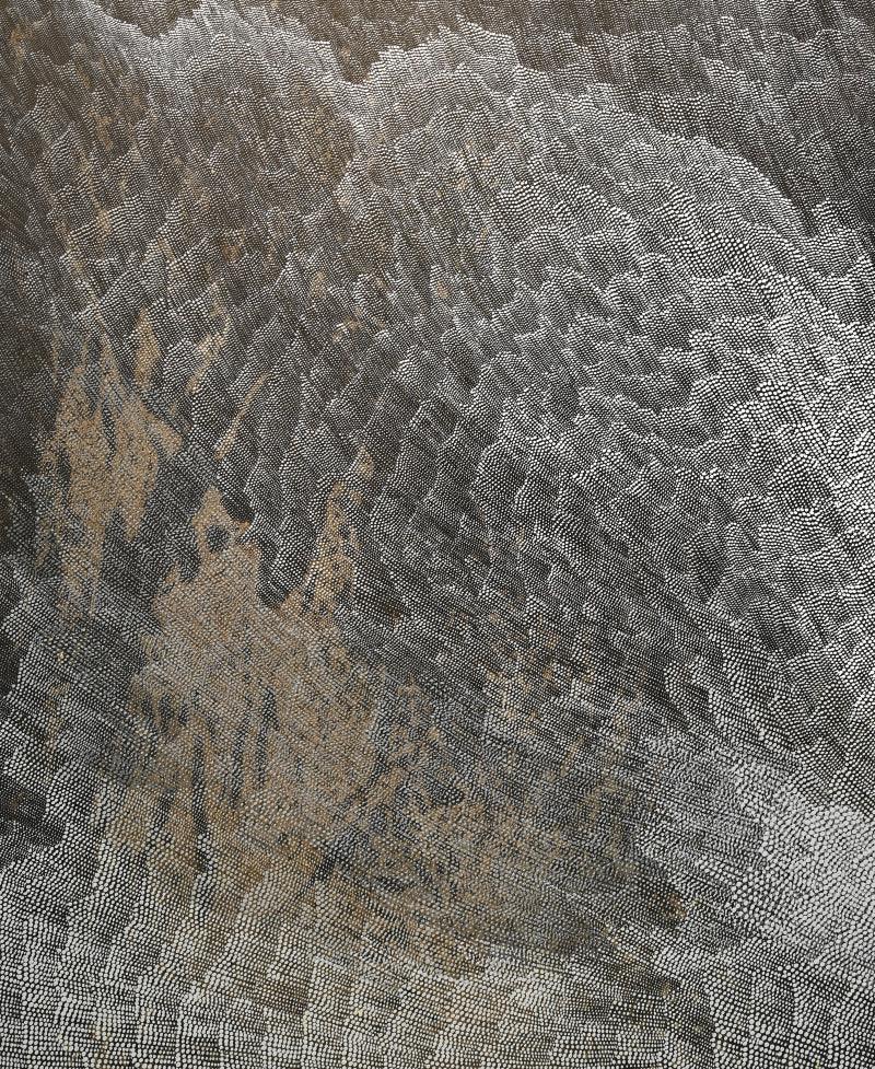 Abstract acrylic painting titled 'Untitled 76', 60x48 inches, by artist Durgesh Birthare on Canvas