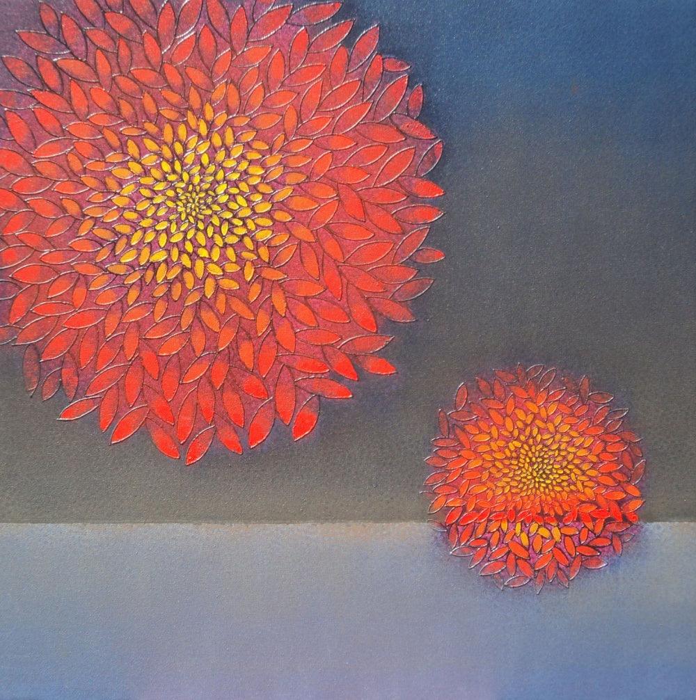 Nature acrylic painting titled 'Untitled 8', 27x27 inches, by artist Shivaji Chavan on Canvas