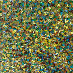 Abstract oil painting titled 'Untitled 8', 24x24 inches, by artist Vinit Kumar on Canvas