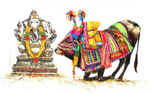 Figurative oil painting titled 'Untitled 9', 24x36 inches, by artist Siva Balan on Canvas