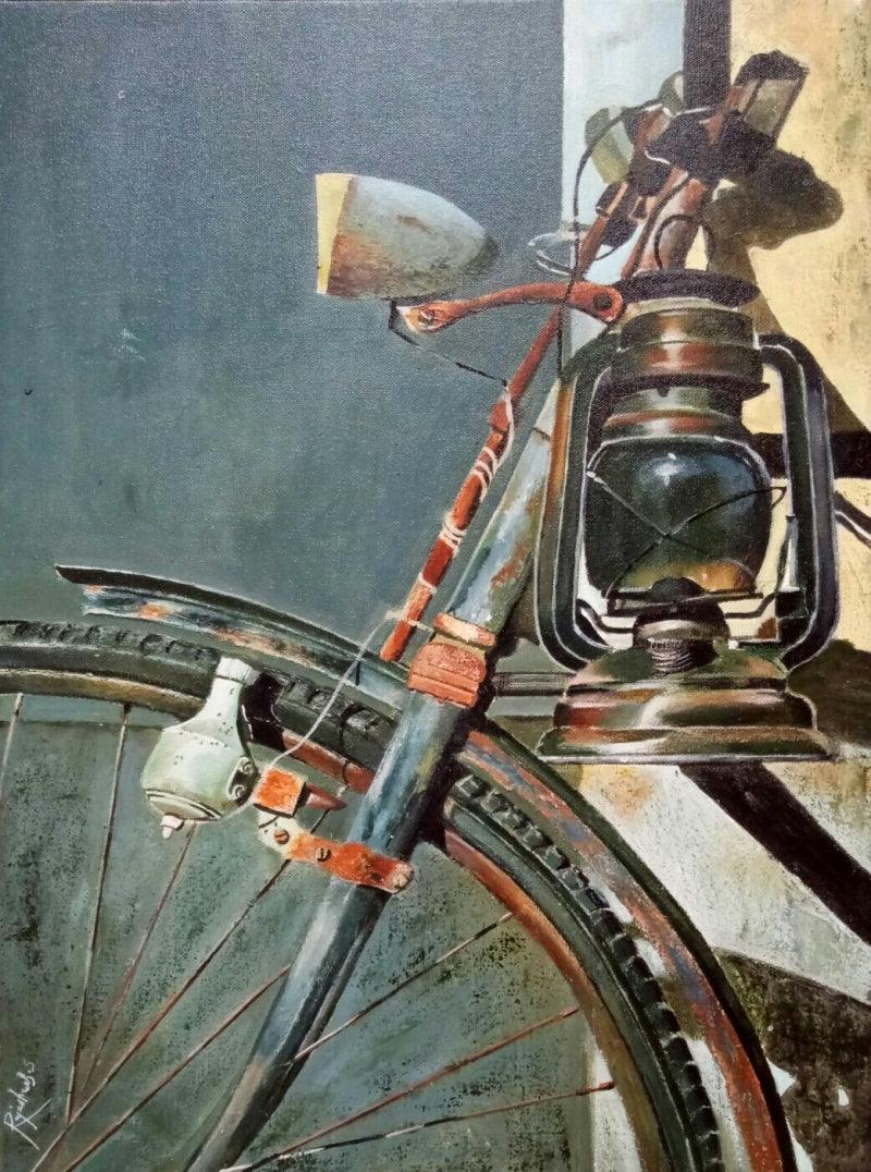 Still-life acrylic painting titled 'Untitled 9', 24x18 inches, by artist Rajashree Sutar on Canvas