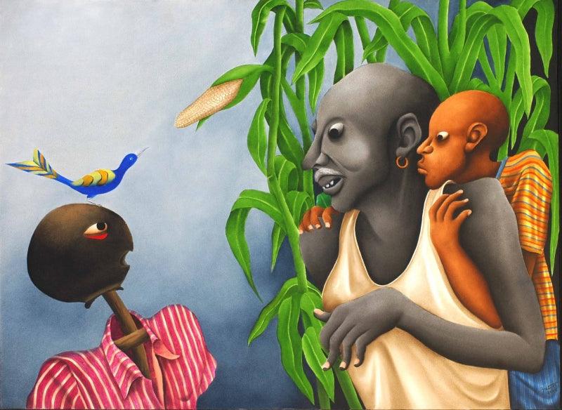 Figurative oil painting titled 'Untitled', 28x38 inches, by artist Abass Batliwala on Canvas