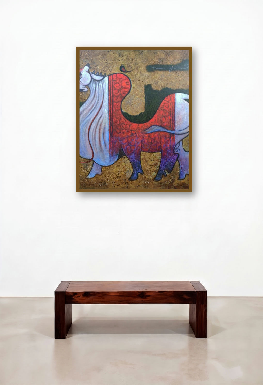 Untitled (Bull with a Bird)
