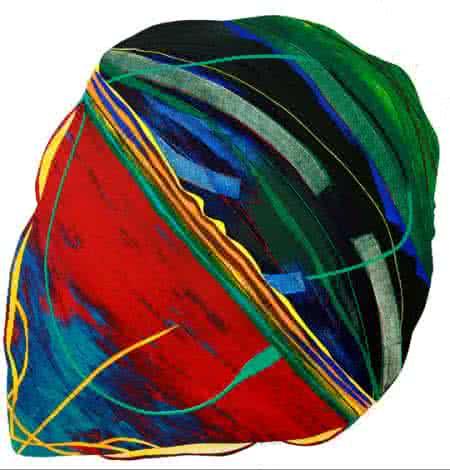 Abstract acrylic painting titled 'Untitled', 36x36 inches, by artist Vidhyasagar Upadhyay on Canvas