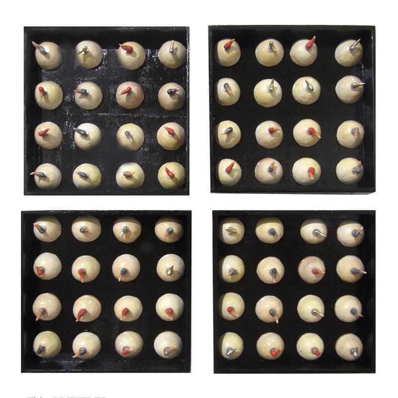 Abstract sculpture titled 'Untitled', 34x34x5 inches, by artist Souvik Das on Mixedmeidia