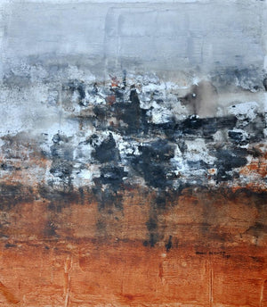 Abstract acrylic painting titled 'Untitled', 30x24 inches, by artist Balasaheb Abhang on Canvas