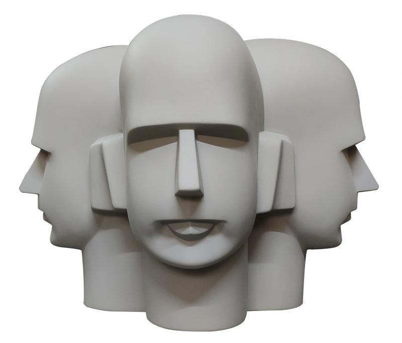 Portrait Paint sculpture titled 'Untitled', 27x27x19 inches, by artist Sabbavarapu V S Rao on Painted Fiberglass