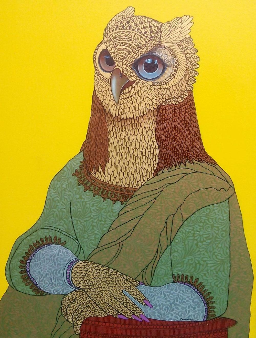 Fantasy acrylic painting titled 'Untitled', 48x36 inches, by artist Bandana Kumari on Canvas