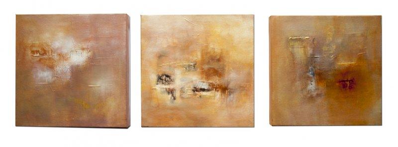 Abstract acrylic painting titled 'Untitled', 12x36 inches, by artist Goutam Mukherjee on Canvas