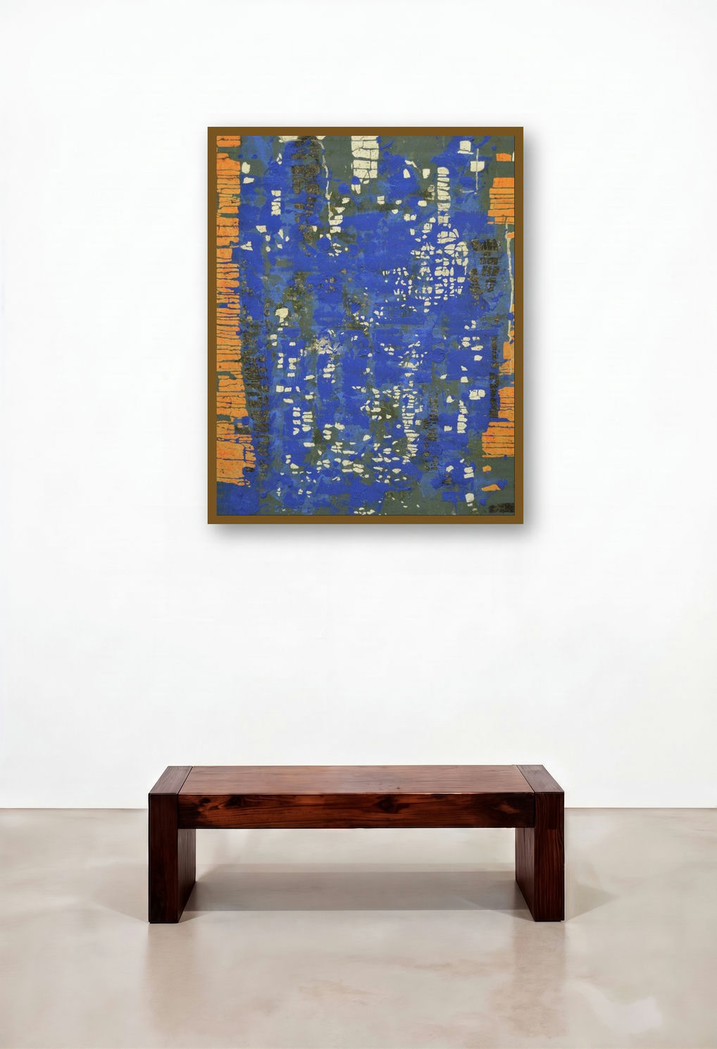 Untitled (Urban Echoes: A Symphony of Blue and Orange)