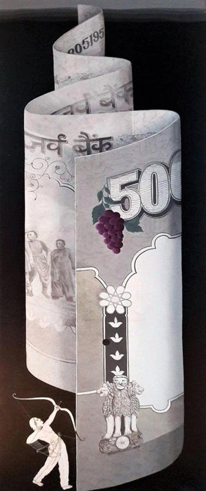 contemporary acrylic painting titled 'Untitled', 72x24 inches, by artist Thirumala Thirupathi on Canvas