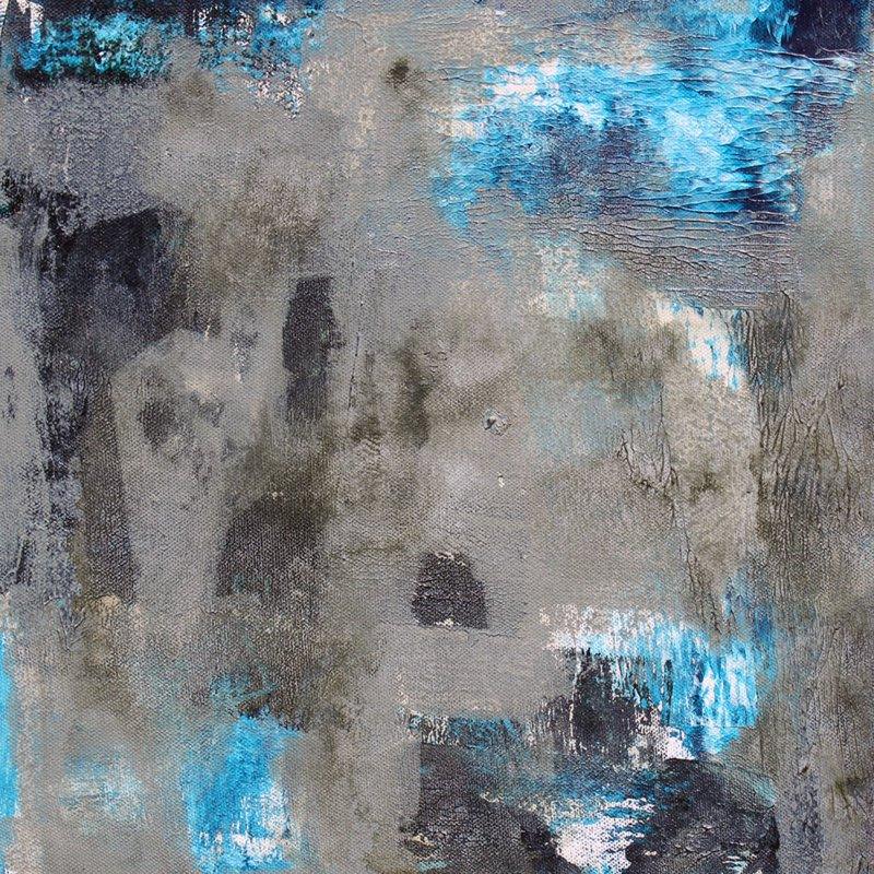 Abstract acrylic painting titled 'Untitled', 18x18 inches, by artist NIkHIl Patil on Canvas Board