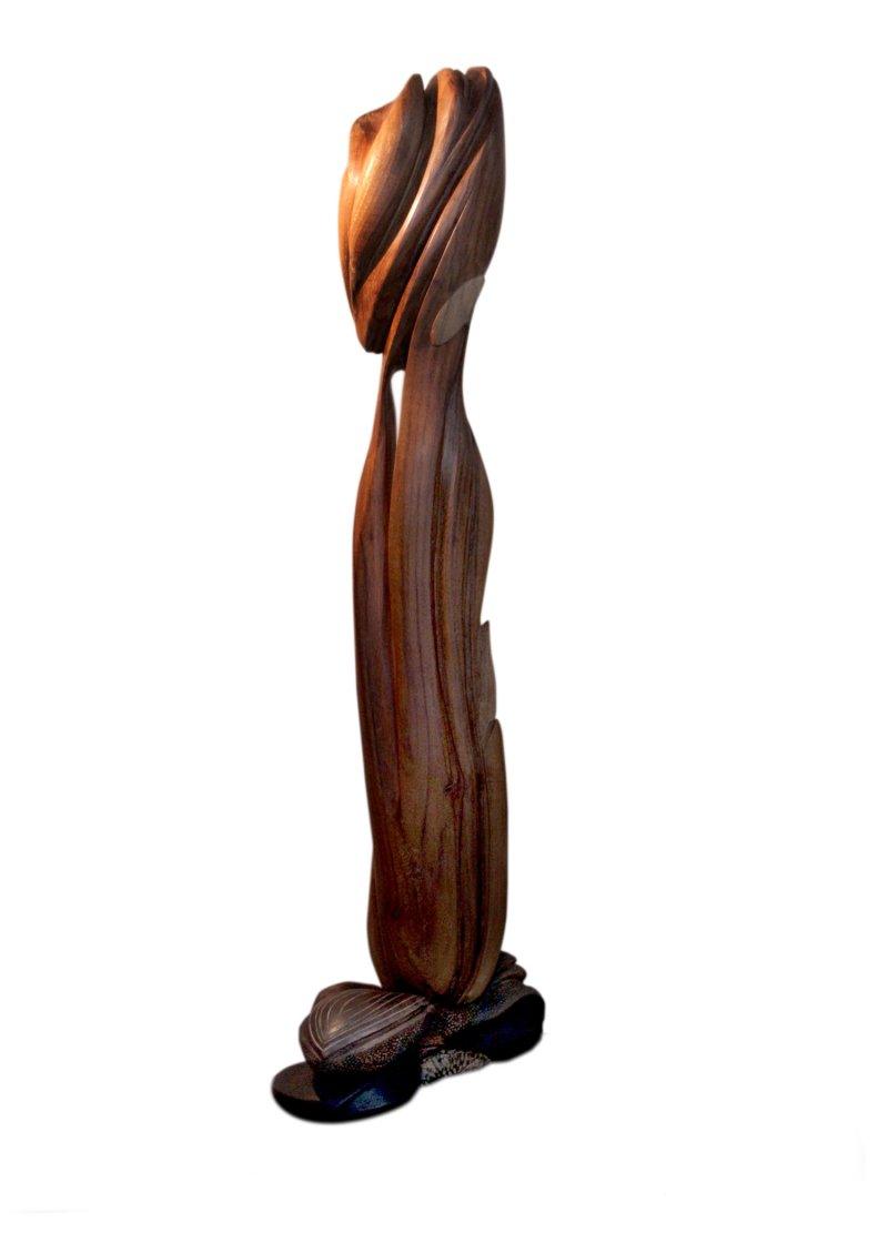 Figurative Metal sculpture titled 'Untitled', 11x7x39 inches, by artist Rohan Pawar on Wood