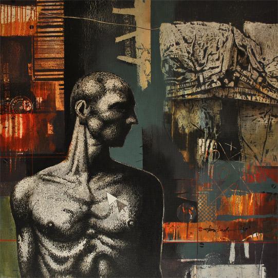 Photorealistic acrylic painting titled 'Untitled', 36x36 inches, by artist Palash Halder on Canvas