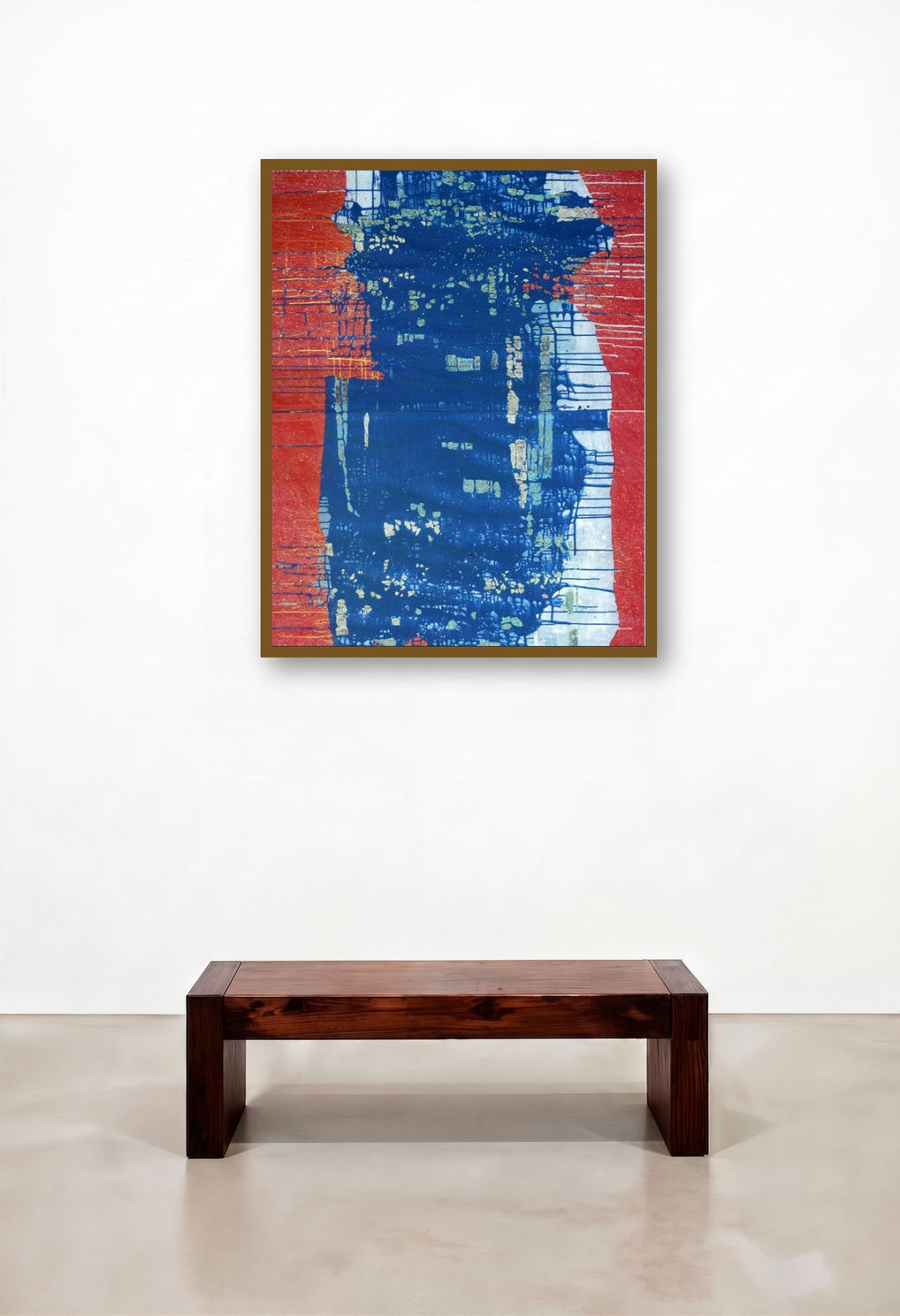 Untitled (Azure Enigma: Contrasting Fields of Emotion)