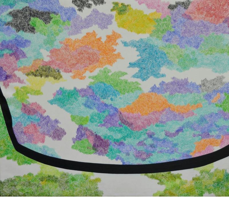 Landscape acrylic painting titled 'Untitled', 36x48 inches, by artist PROTYUSHA MITRA on Canvas