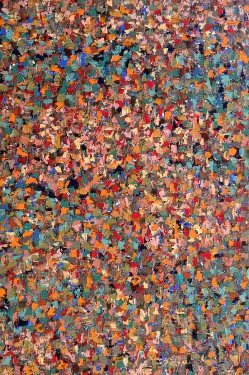 Abstract oil painting titled 'Untitled', 30x24 inches, by artist Vinit Kumar on Canvas