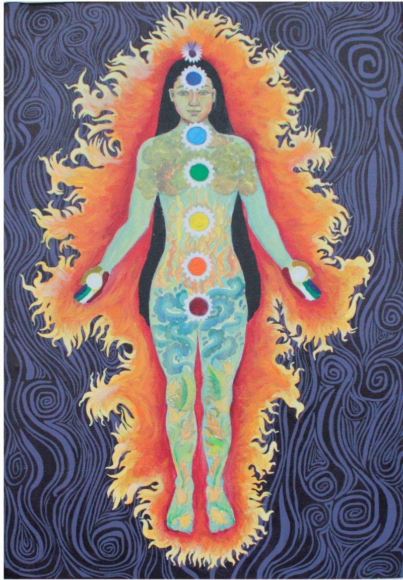 Figurative acrylic painting titled 'Untitled', 24x16 inches, by artist Shailika Shrivastava on Canvas