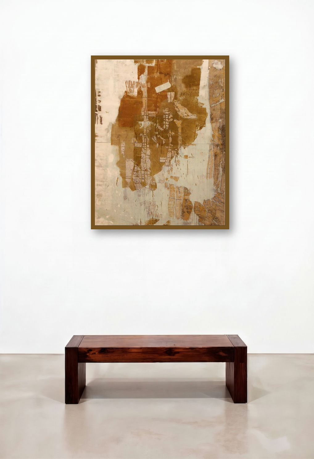 Untitled (Whispers of Ochre: An Exploration of Texture and Form)