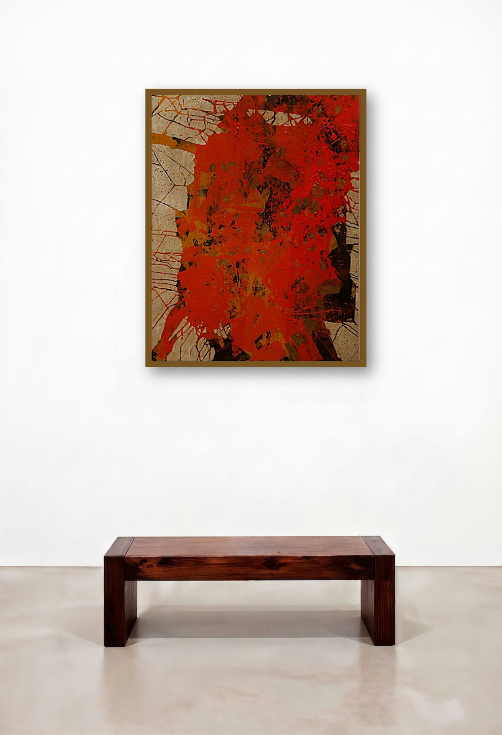 Untitled (Phoenix Rising: A Symphony of Red and Resilience)