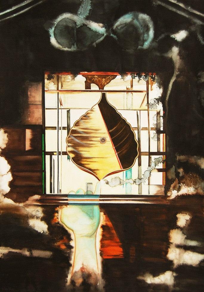 Fantasy mixed media painting titled 'Untitled III', 40x30 inches, by artist Bhavesh Patel on Paper