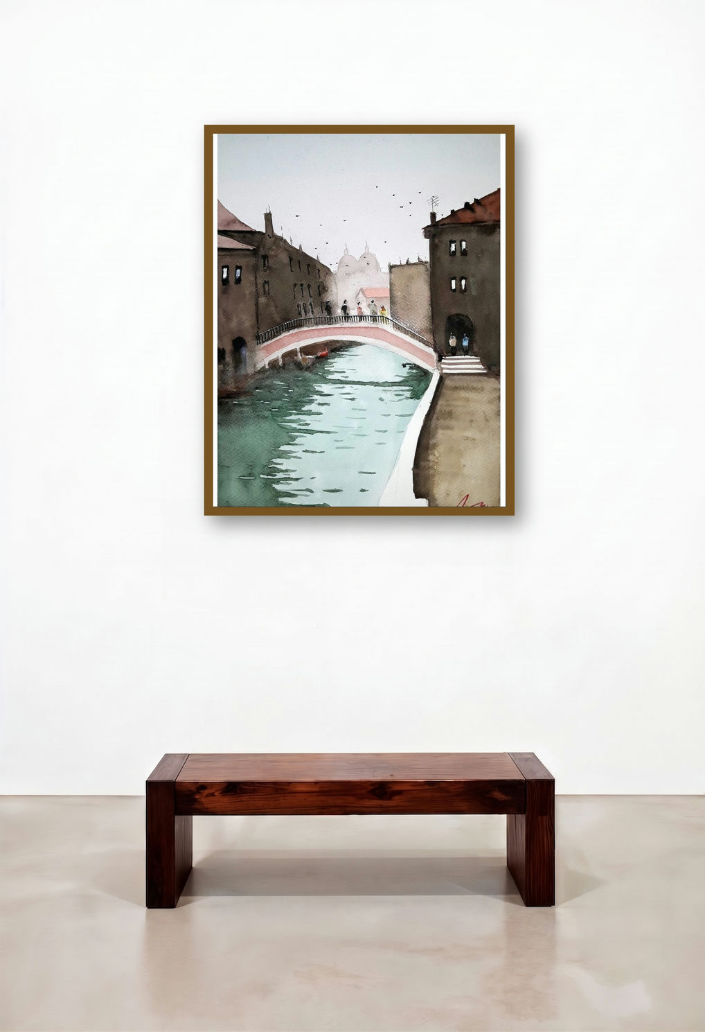 Venice Canal Italy (Bridge Over the Canal)
