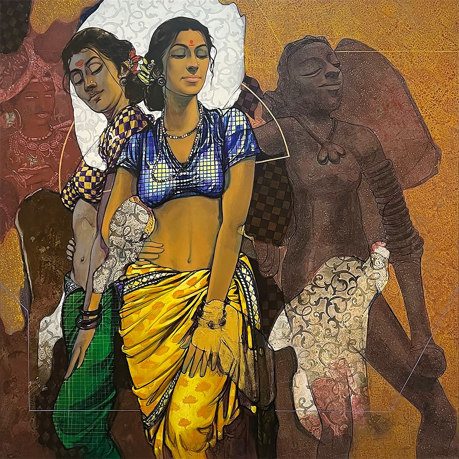 Always Beautiful by artist Ramchandra Kharatmal on Canvas