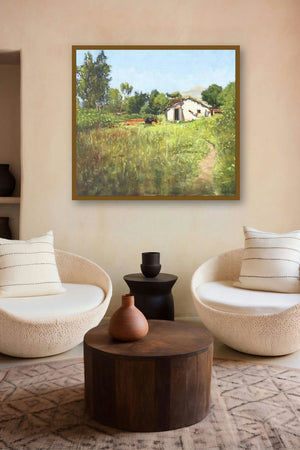 A Grange by artist Vivek Vadkar displayed in a Boutique gallery