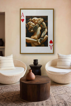 A Lovely Play Card (Ace of Hearts) by artist Sudipta Karmakar displayed in a Modern gallery