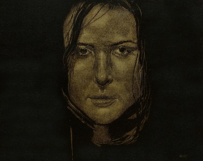 Figurative acrylic-oil painting titled 'A Perfect Soul', 24x30 inch, by artist Deepali S on Canvas