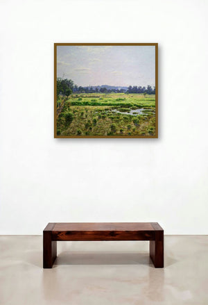 Aarre Mumbai (A Day in the Countryside) by artist Sanjay Sarfare displayed in a Coastal Penthouse