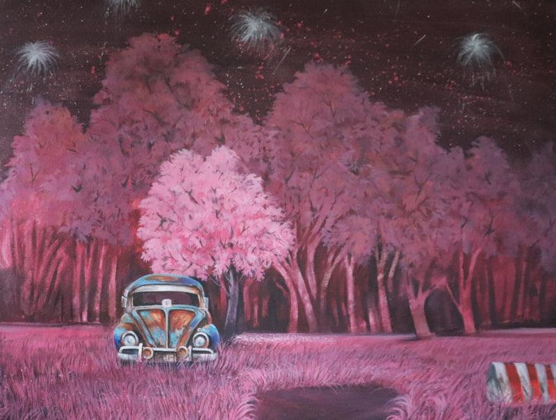 Transportation acrylic painting titled 'Abonded 7', 30x40 inches, by artist GOPAL Roy on Canvas