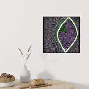 In-situ view of Sandesh Khule's 'Abstract 51' painting in a room