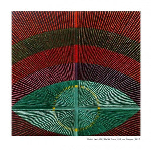 Abstract oil painting titled 'Abstract 55', 36x36 inches, by artist Sandesh Khule on Canvas